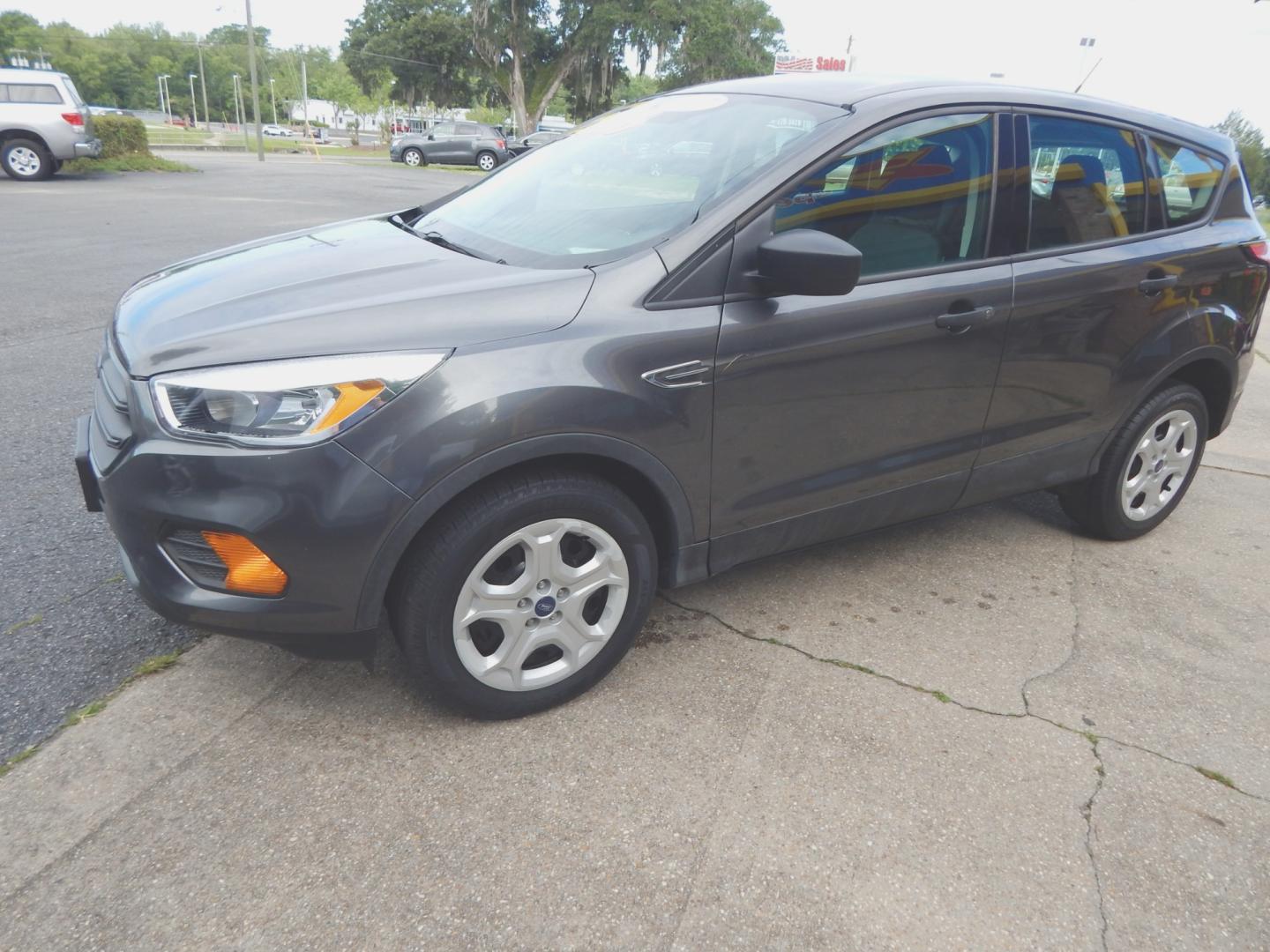 2017 Charcoal Metallic /Gray Ford Escape S (1FMCU0F71HU) with an 1.5L 4 cyl. engine, Automatic transmission, located at 3120 W Tennessee St, Tallahassee, FL, 32304-1002, (850) 575-6702, 30.458841, -84.349648 - Photo#1